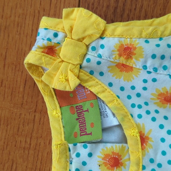 4T Penelope Mack Floral Bow Ruffle Dots Dress Spring Summer Flower Girls - Picture 4 of 15